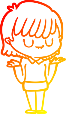 Bir insan tarafından çizilmiş bir karikatür kadın çizimi