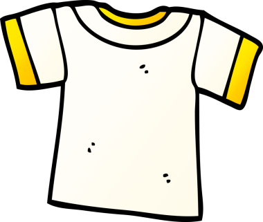 bir insan tarafından çizilmiş karikatür tişörtü