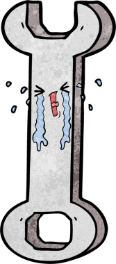 Bir insan tarafından çizilmiş çizgi film anahtarı.