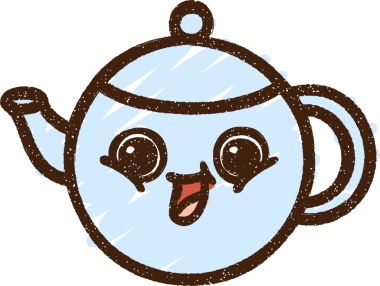 Bir insan tarafından çizilen Çaydanlık Tebeşiri