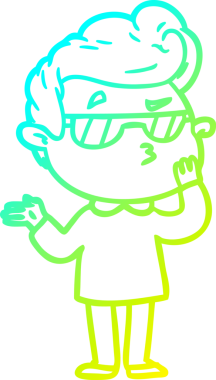 Bir insan tarafından çizilmiş karikatür karikatürü.