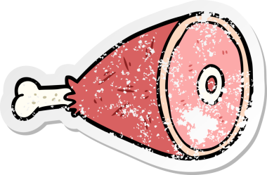 İnsan eti çizilmiş bir çizgi filmin sıkıntılı çıkartması.