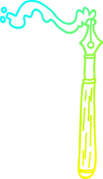 Bir insan tarafından çizilmiş karikatür mürekkebi çizimi.