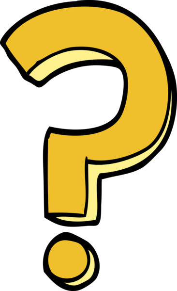 bir insan tarafından çizilmiş karalama soru işareti