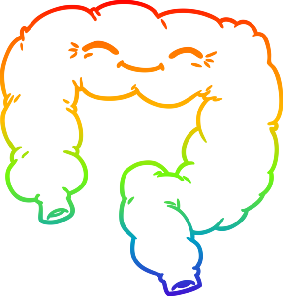 gökkuşağı gradyan çizgi çizimi bir insan tarafından çizilmiş mutlu kolon