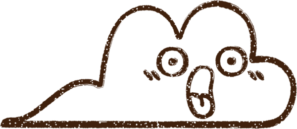 Bir insan tarafından çizilmiş Yağmur Bulutu Kömürü Çizimi