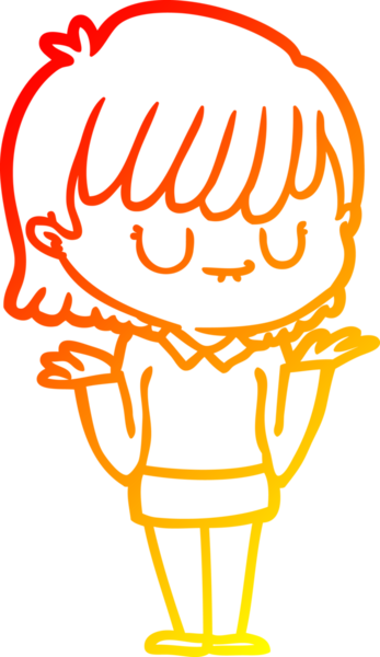 Bir insan tarafından çizilmiş bir karikatür kadın çizimi