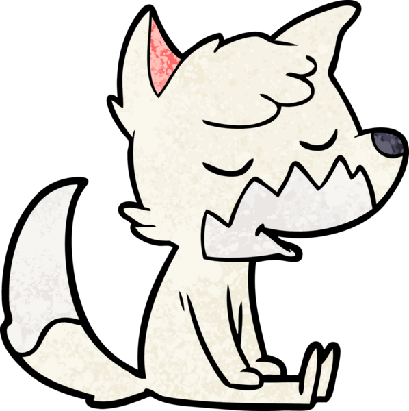 Bir insan tarafından çizilmiş dost canlısı bir çizgi film.