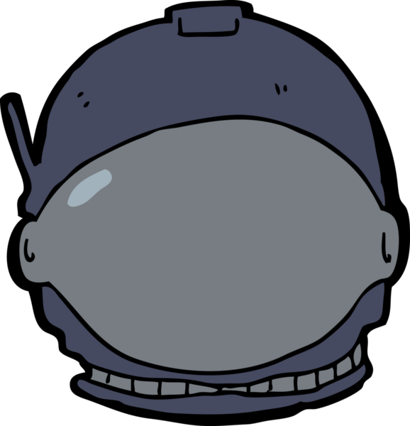 Bir insan tarafından çizilmiş astronot yüzü.