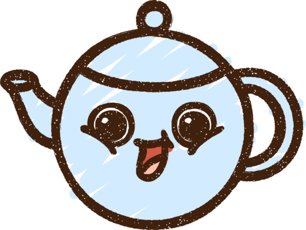 Bir insan tarafından çizilen Çaydanlık Tebeşiri