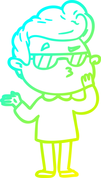 Bir insan tarafından çizilmiş karikatür karikatürü.