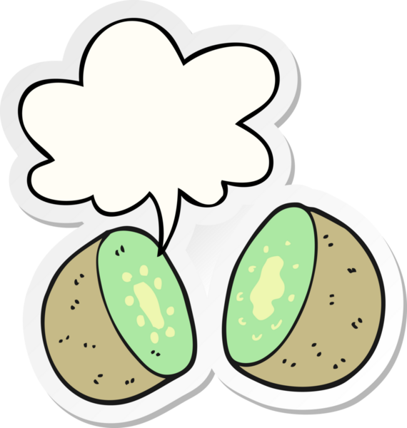 bir insan tarafından çizilmiş konuşma kabarcığı etiketli çizgi film kivi