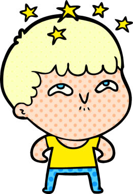 çizgi film bir insan tarafından çizilmiş hayret verici çocuk.