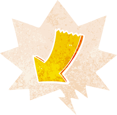 bir insan tarafından çizilmiş grunge ile konuşma balonu ile çizgi film sıkıntılı retro desen