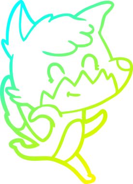 Bir insan tarafından çizilmiş soğuk hava çizgisi.