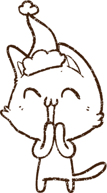 Bir insan tarafından çizilen Kedi Kömürü Festivali