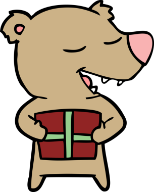 Bir insan tarafından çizilmiş ayı karikatürü çizicisi