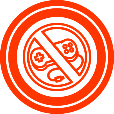 bir insan tarafından çizilmiş oyun dairesel simgesi yok