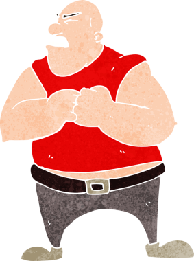 bir insan tarafından çizilmiş vahşi bir adam.