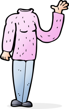 bir insan tarafından çizilmiş başsız vücut (karikatürleri karıştır ve eşleştir veya fotoğraf ekle)