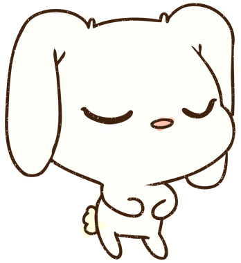 Bir insan tarafından çizilmiş şirin tavşan tebeşiri.