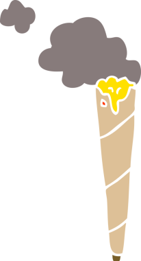 Bir insan tarafından çizilmiş karalama sigarası.