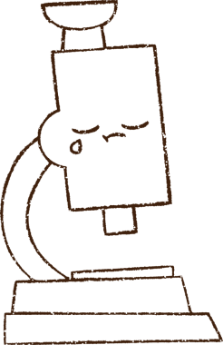 Bir insan tarafından çizilmiş mikroskop Kömür Çizimi