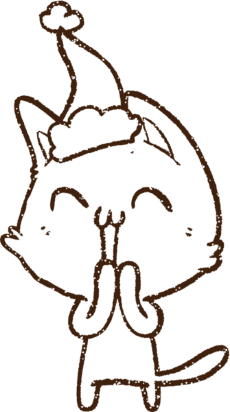 Bir insan tarafından çizilen Kedi Kömürü Festivali