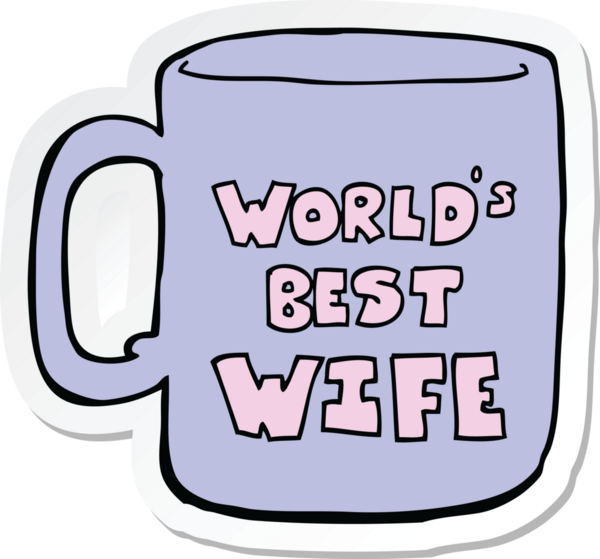 Bir insan tarafından çizilmiş dünyanın en iyi eş kupası.