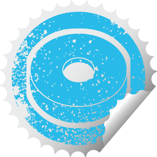 Bir insan tarafından çizilmiş donut grafik sıkıntılı etiket resimleme simgesi