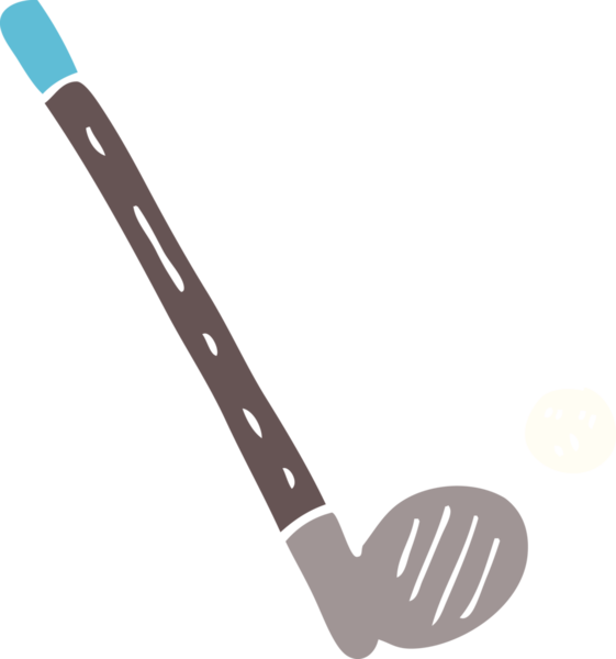 Bir insan tarafından çizilmiş karalama golf sopası.