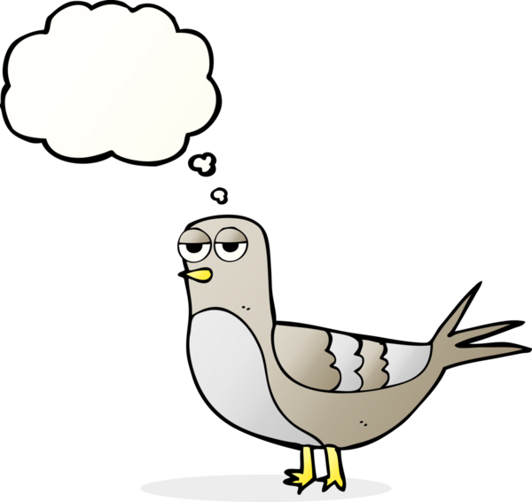 Bir insan tarafından çizilmiş serbest çizim balon güvercin.