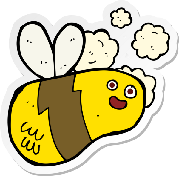 Bir insan tarafından çizilmiş çizgi film etiketi.