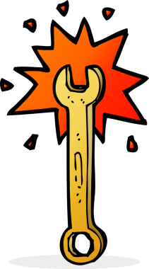 Bir insan tarafından çizilmiş çizgi film anahtarı.