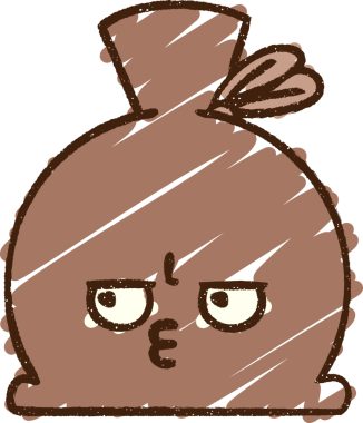 Çöp Torbası Tebeşiri Bir insan tarafından çizilmiş