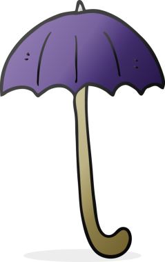 Bir insan tarafından çizilmiş serbest çizim şemsiye