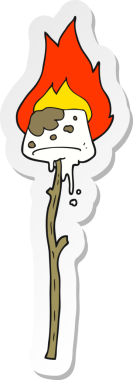 Bir insan tarafından çizilmiş bir şekerlemenin çıkartması.