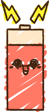 Bir insan tarafından çizilmiş pil tebeşiri.