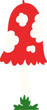 Bir insan tarafından çizilmiş karalama mantarı.