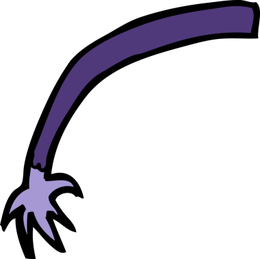 Bir insan tarafından çizilmiş cadılar bayramı vampir kolu.