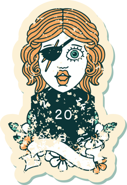 Retro Dövme Tarzı Bir insan tarafından çizilmiş 20 zarlı düzenbaz insan