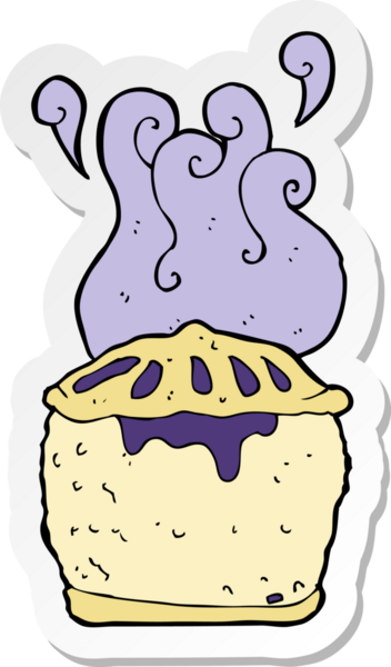 Bir insan tarafından çizilmiş yaban mersinli turtanın çıkartması.