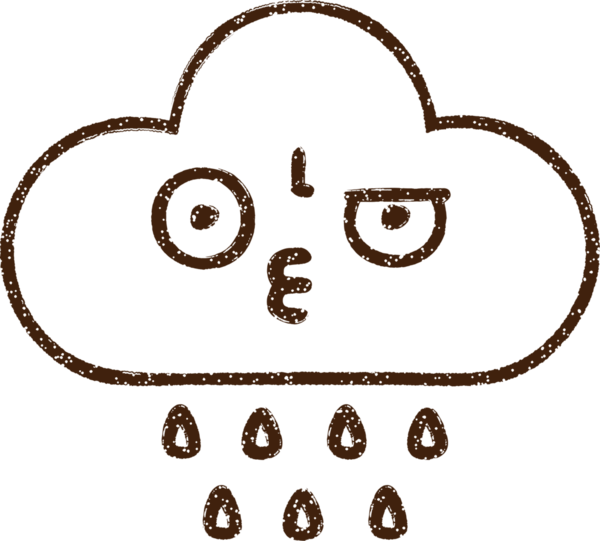 Bir insan tarafından çizilmiş bulut kömürü çizimi