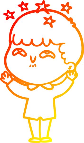 İnsan tarafından çizilmiş bir çizgi film karakteri.