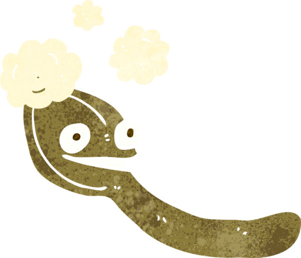 Bir insan tarafından çizilmiş bir kaşık.