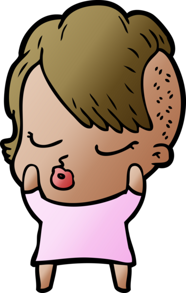 Bir insan tarafından çizilmiş güzel hippi kız.