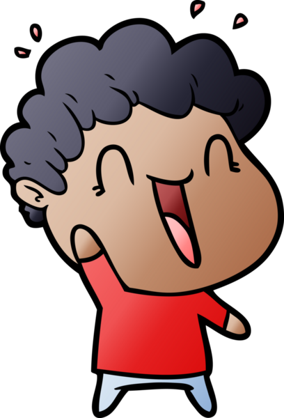 Bir insan tarafından çizilmiş mutlu bir adam.