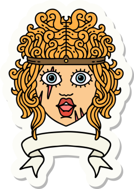 Bir insan tarafından çizilmiş barbar bir insan karakterinin çıkartması.