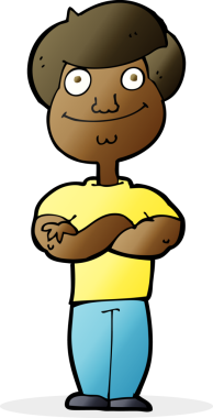 Bir insan tarafından çizilmiş mutlu bir adam.