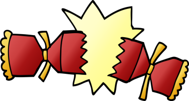 Bir insan tarafından çizilmiş karikatür kırıcı kraker.